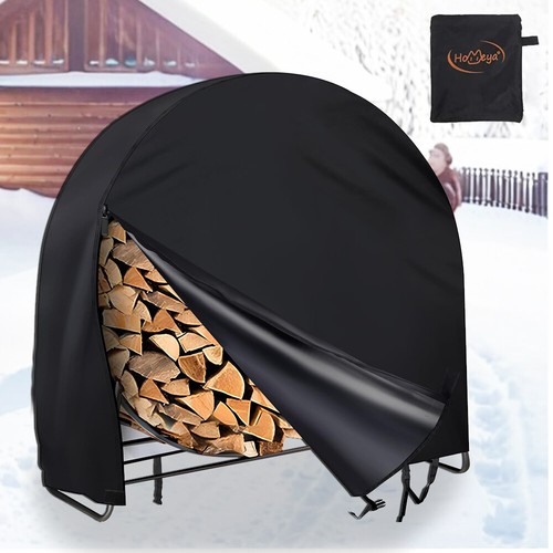 Firewood log rack hoop cover - firewood,