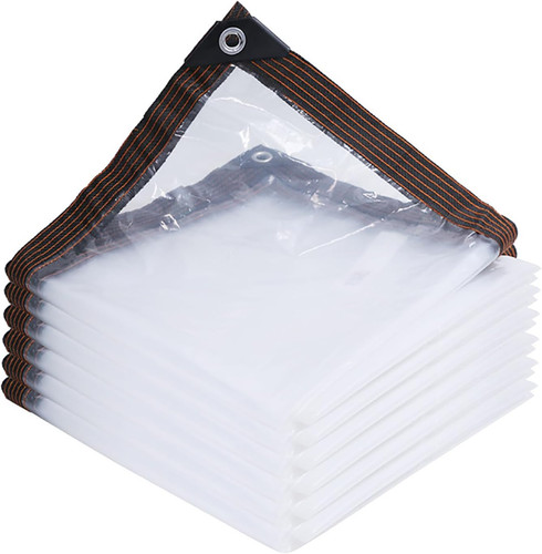 Clear poly tarp heavy - x,