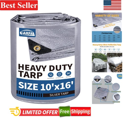 Heavy duty silver tarp - duty,