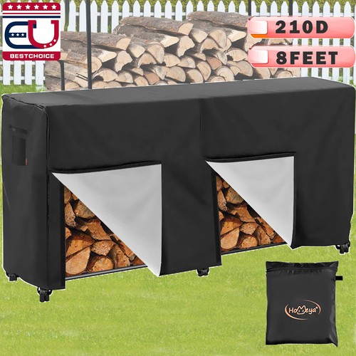 8ft firewood log - 8ft, cover