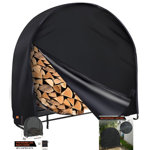 Firewood round rack cover - rack, cover,