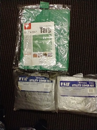 New green tarp - new,